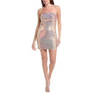 Rene Ruiz Womens  Strapless Bodycon Mini Dress, Pink